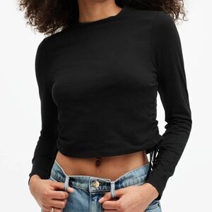 ALLSAINTS NWT Beta Shimmer Top in Black Size 2